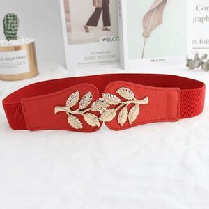 26 Inches Female Floral Fashion Belt - Red